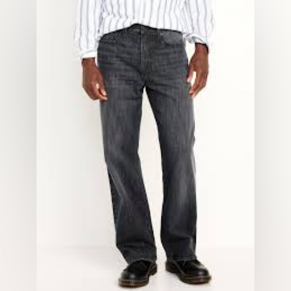 Old Navy Men’s Black Denim Regular Fit Jeans Size 32x34 - Picture 1 of 12